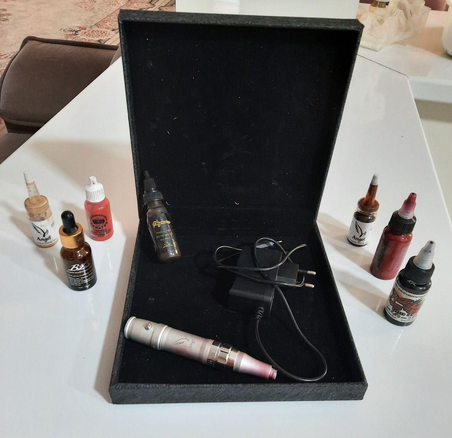 دستگاه تاتو رنگها و سوزن|آرایشی، بهداشتی، درمانی|رفسنجان, |دیوار