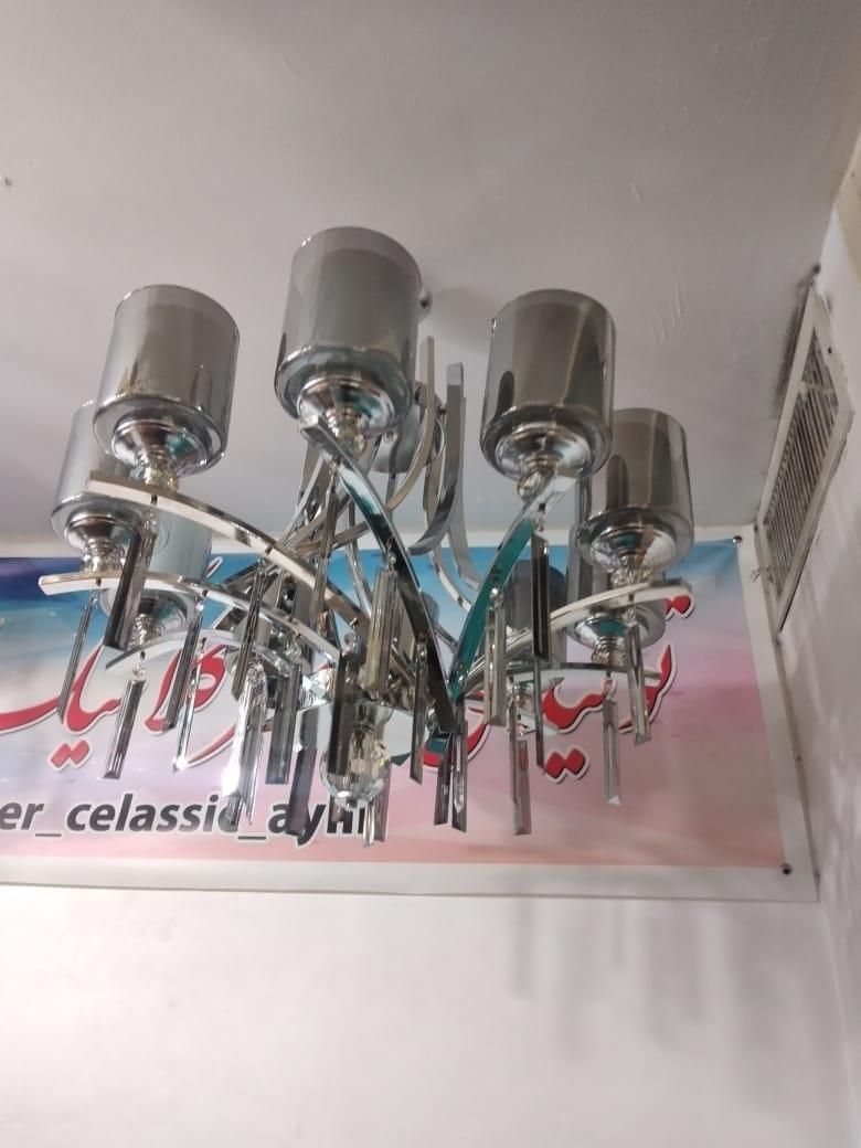 لوستر مدل شاخه ضربدری محصول لوستر کلاسیک آیلین|لوستر و چراغ آویز|تهران, امام زاده حسن|دیوار