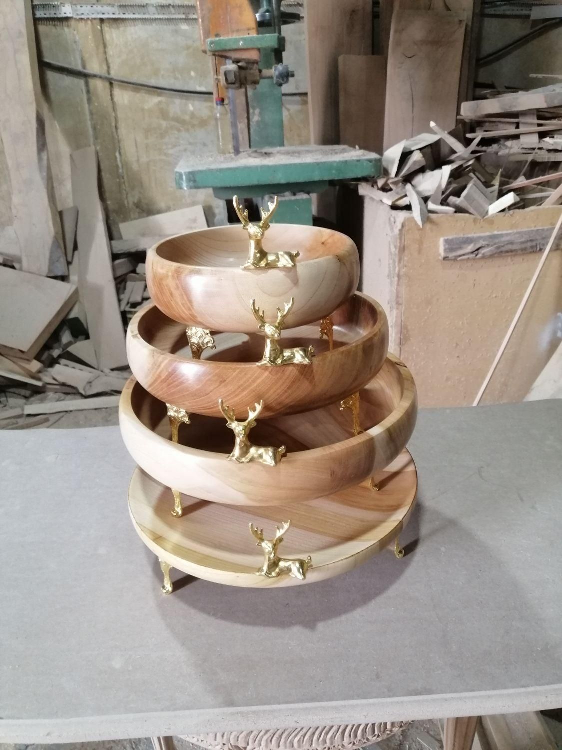 سرویس پذیرایی چوبی چوب گردو ظروف پذیرایی کاسه چوبی|ظروف سرو و پذیرایی|مشهد, نوید|دیوار