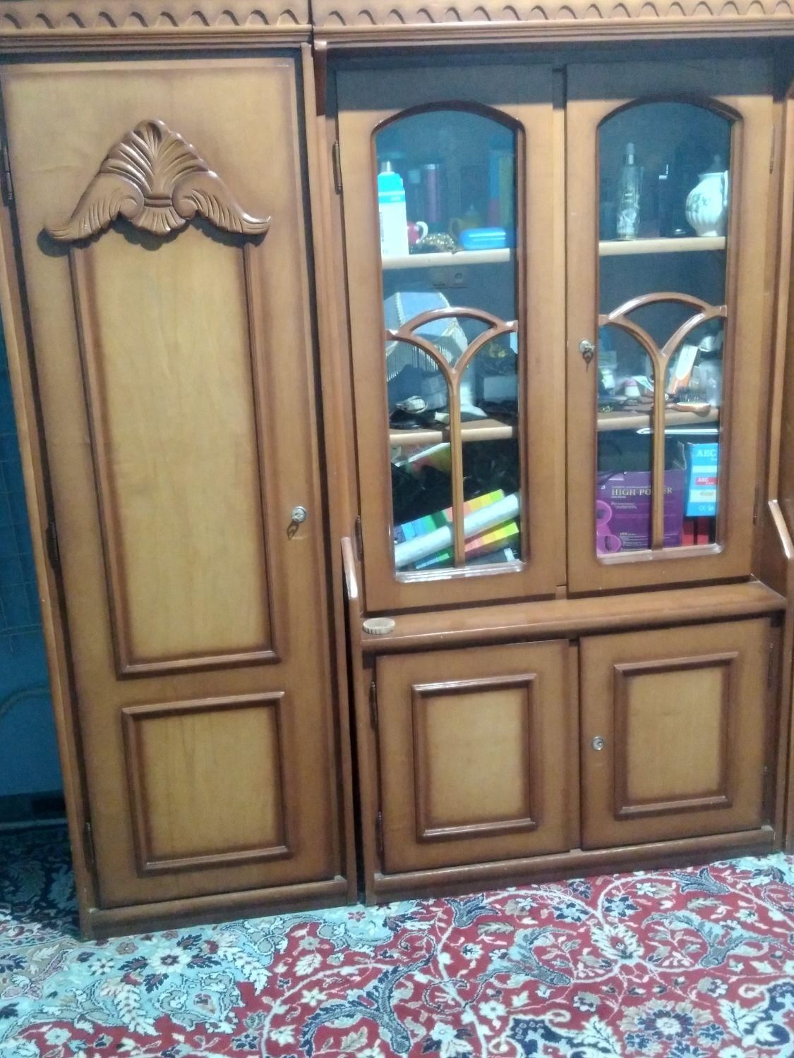 سه تا کمدست چوبی نوبدون شکستگی ورنگ پریدگی|جاکفشی، کمد، دراور|اردبیل, |دیوار