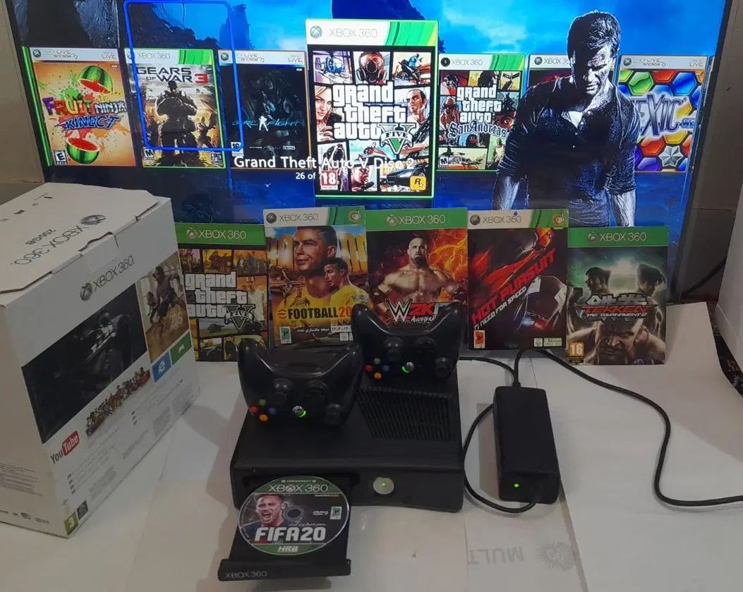 ایکس باکس ۳۶۰ Xbox جیتک و کپیخور فول گیم دو دسته|کنسول، بازی ویدئویی و آنلاین|یاسوج, |دیوار