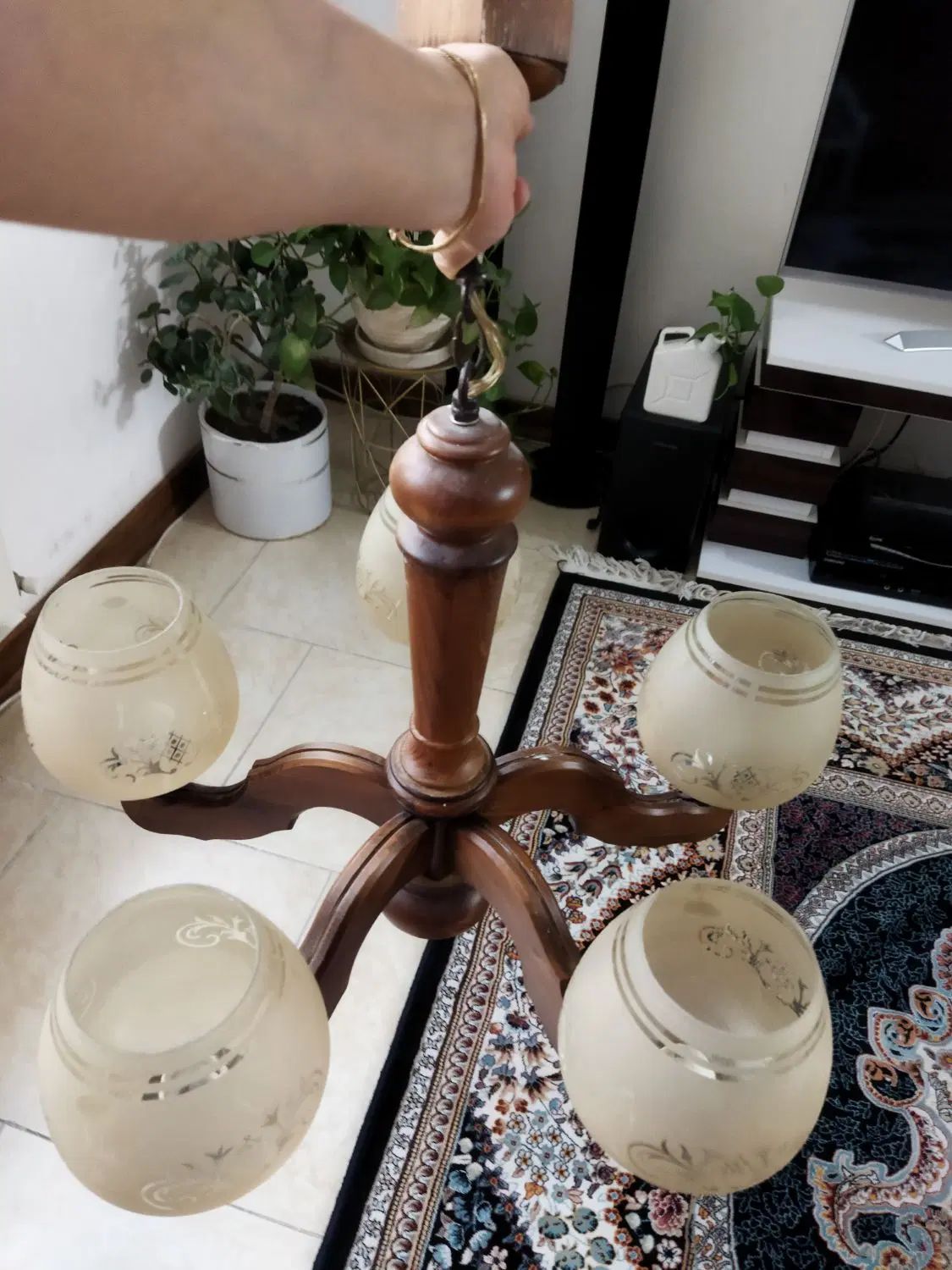 لوسترچوبی|لوستر و چراغ آویز|تهران, اباذر|دیوار