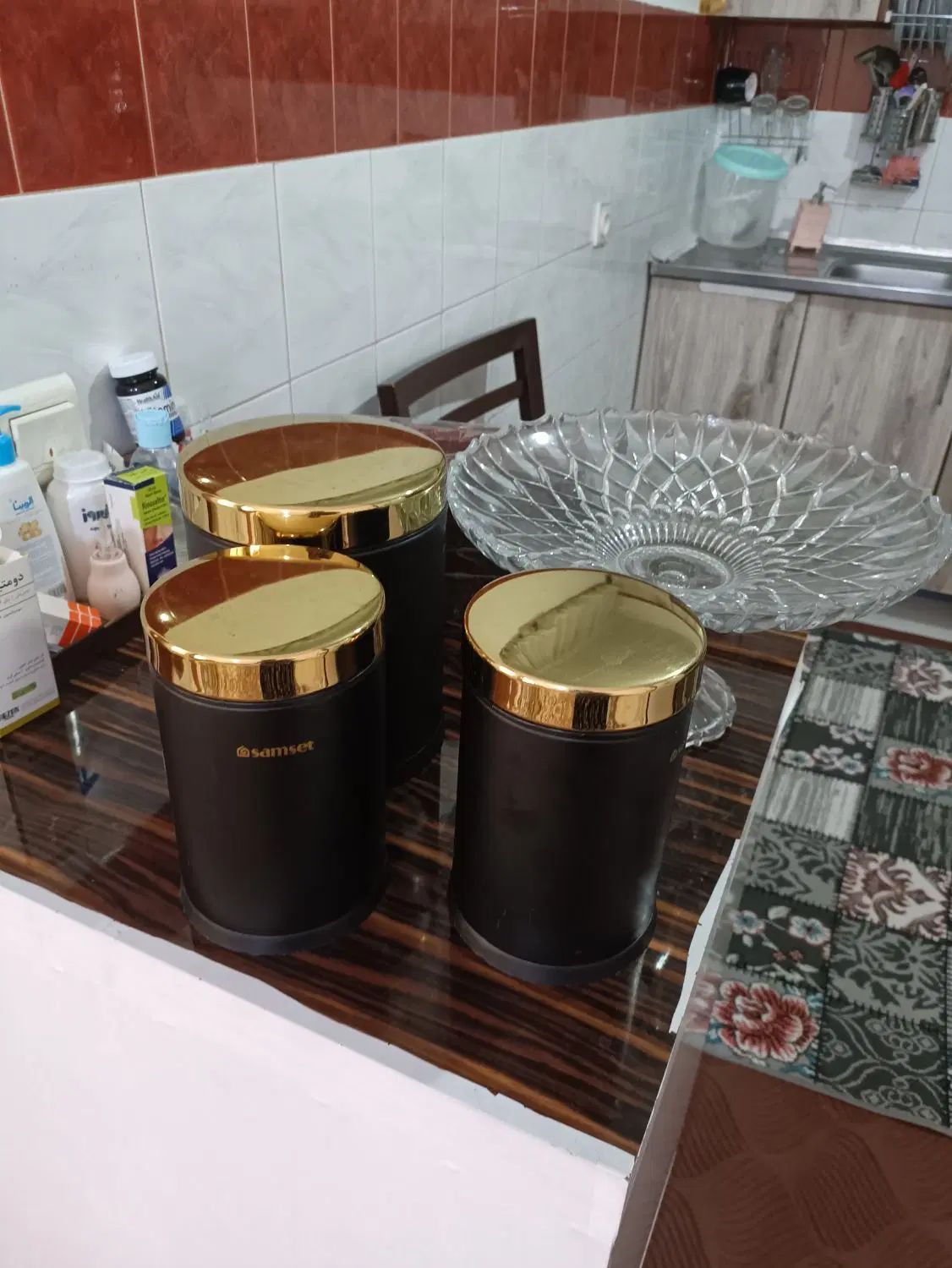 بانکه پلاستیکی،جا میوهای،جعبه چوبی دسمال کاغذی ۷۵۰|ظروف سرو و پذیرایی|قدس, شهر‌قدس|دیوار