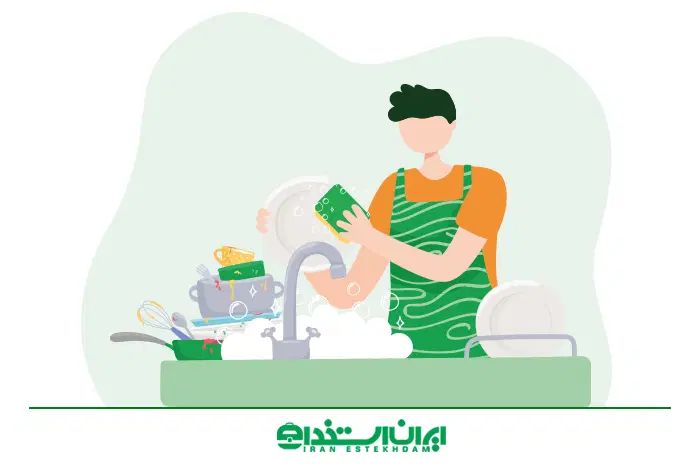 استخدام نیروی ساده یا ظرفشور رستوران(خانم/اقا)|استخدام خدمات فروشگاه و رستوران|قم, زنبیل آباد|دیوار