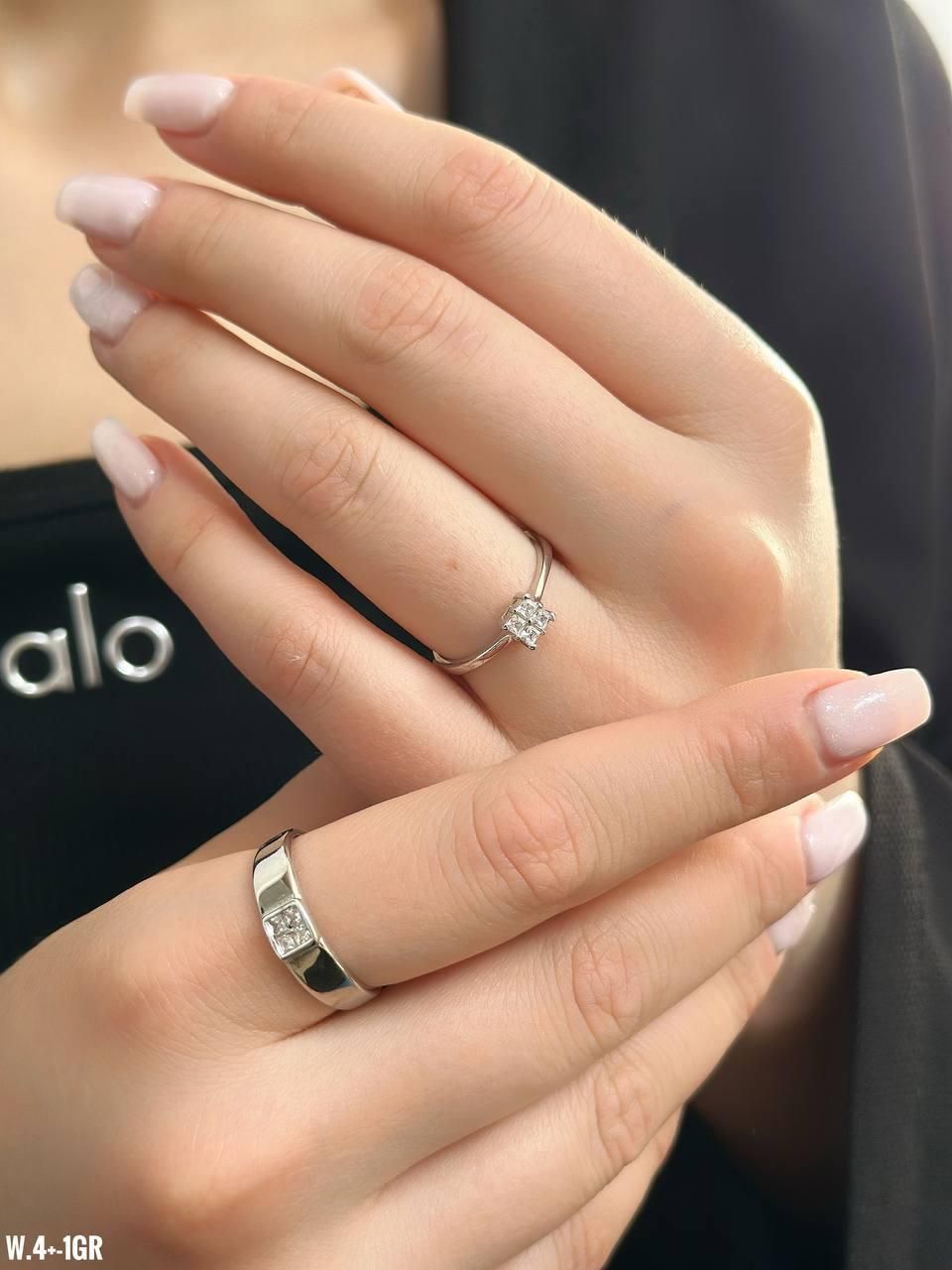 حلقه ست نقره روکش طلا عروس داماد عینا طلا|بدلیجات|تبریز, |دیوار