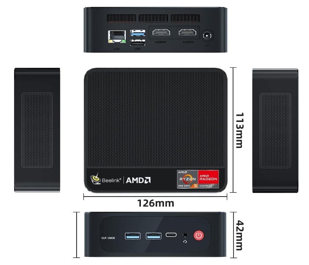 مینی کامپیوتر BEELINK SER5 Pro 5800H|رایانه رومیزی|تهران, حکمت|دیوار