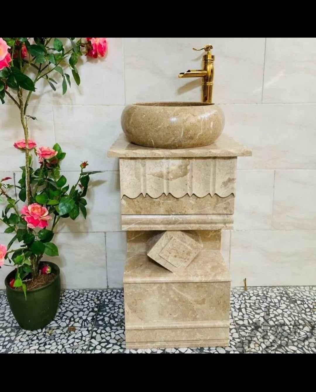 روشویی سنگی|لوازم سرویس بهداشتی|قرچک, |دیوار
