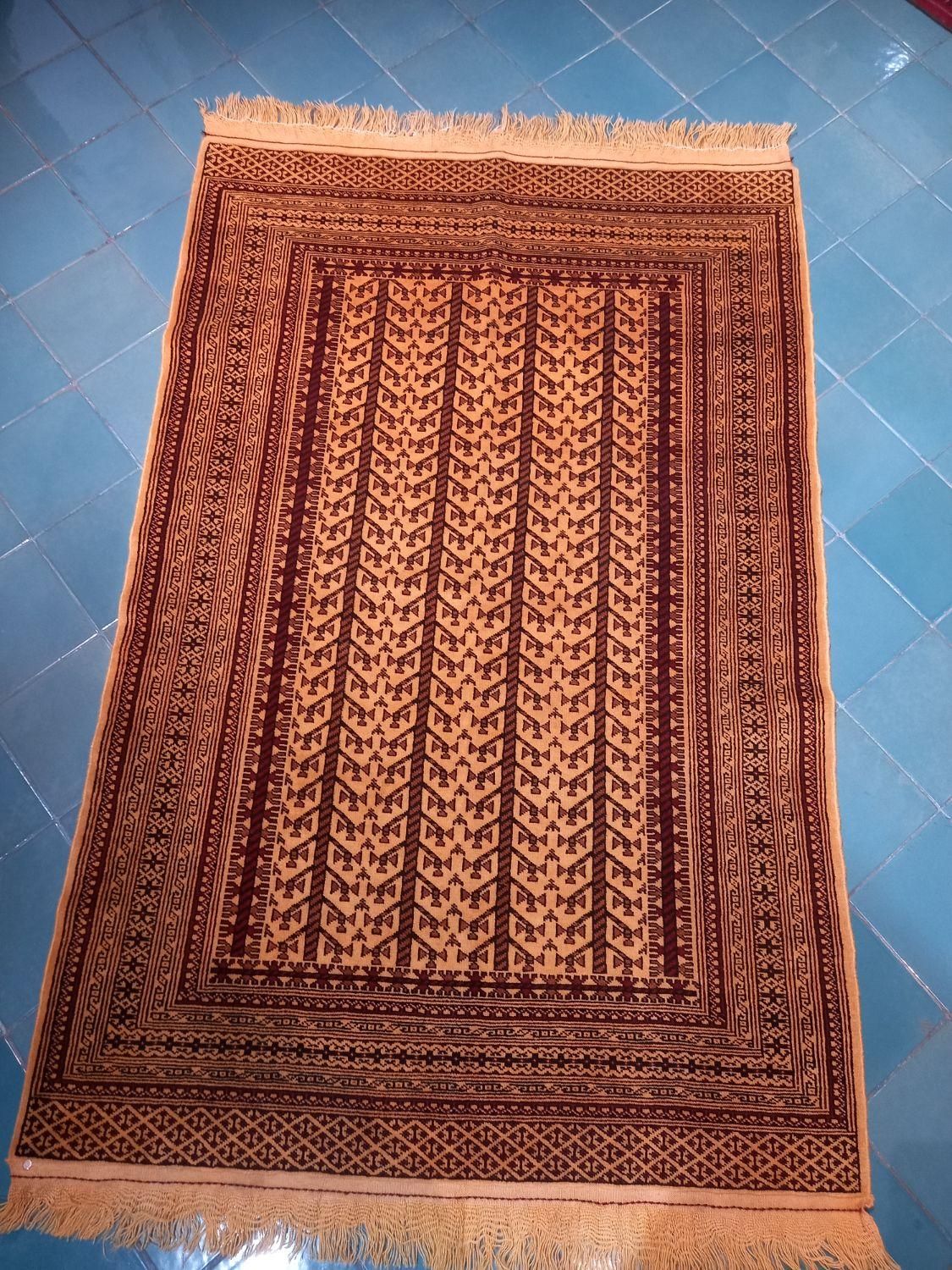 ذرع و نیم ترکمن (نقشه چهار درخت)|گلیم، جاجیم، گبه|اصفهان, سپاهان‌شهر|دیوار