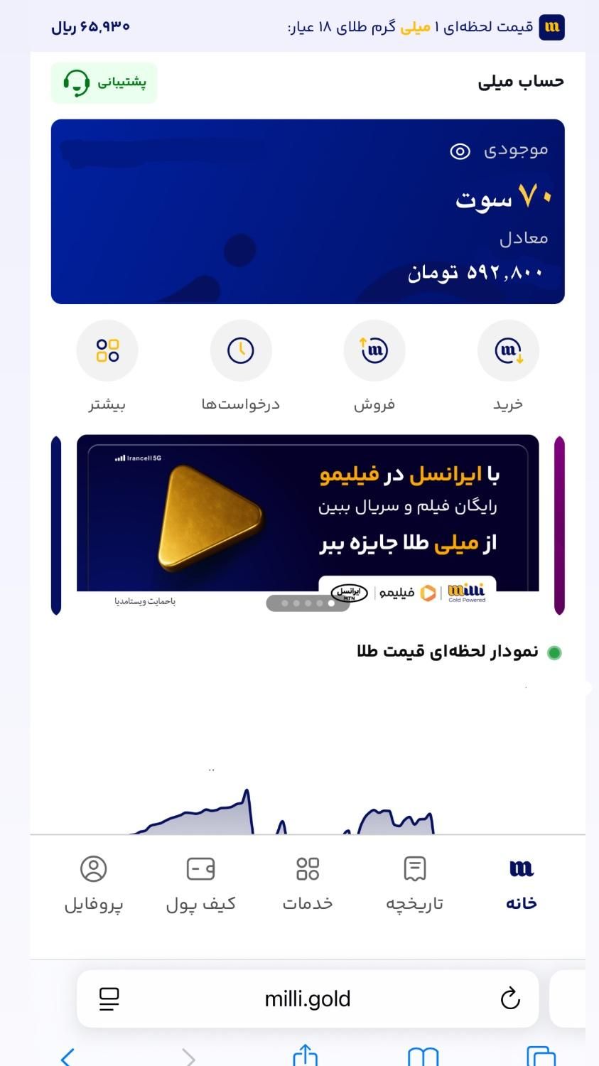۷۰سوت طلا معادل ۵۹۰ هزار تومن پاداش ثبت‌نام بگیرید|کارت هدیه و تخفیف|ساری, |دیوار