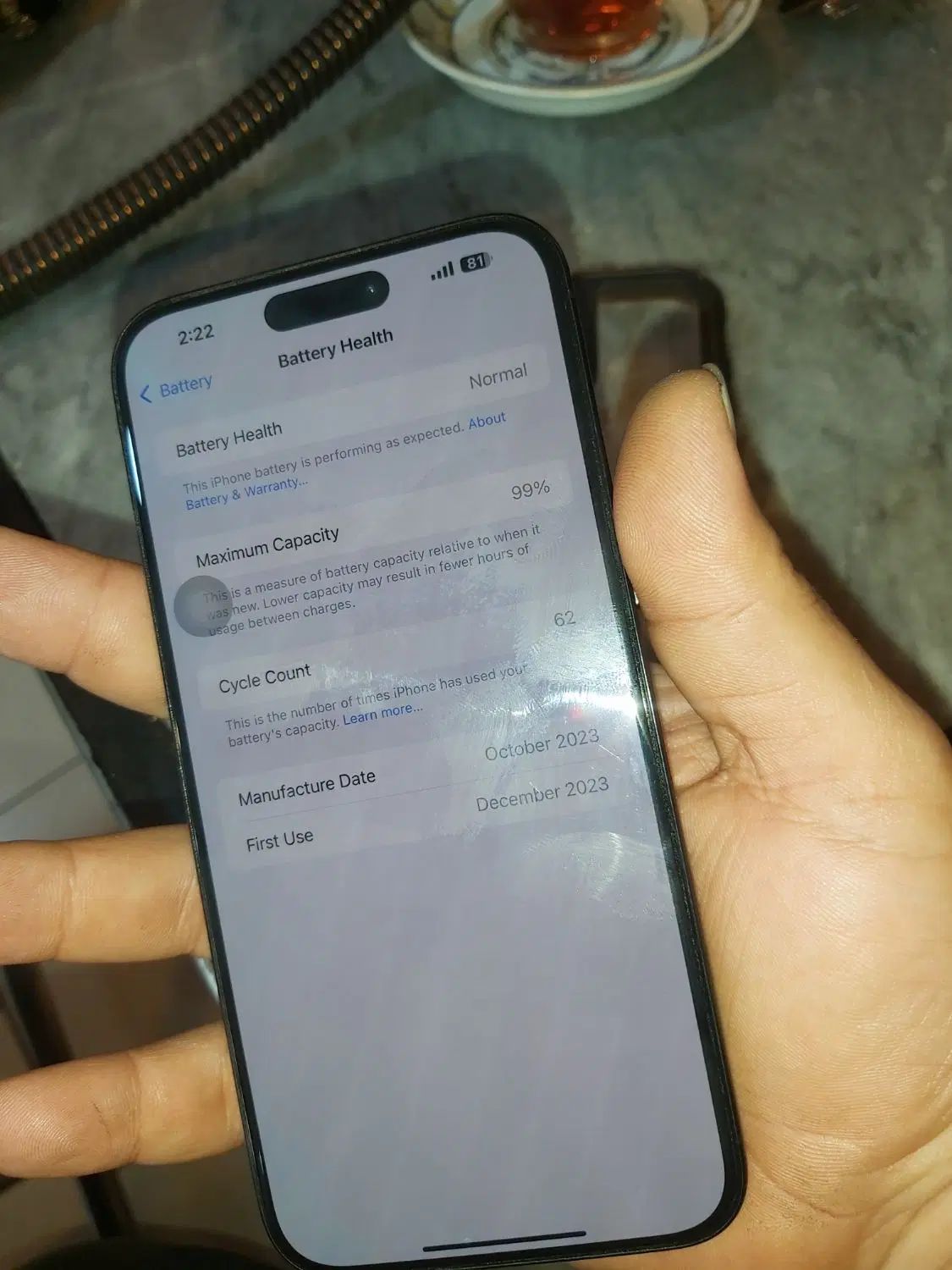 اپل iPhone 15 Pro Max با حافظهٔ ۲۵۶ گیگابایت|موبایل|تهران, مطهری|دیوار
