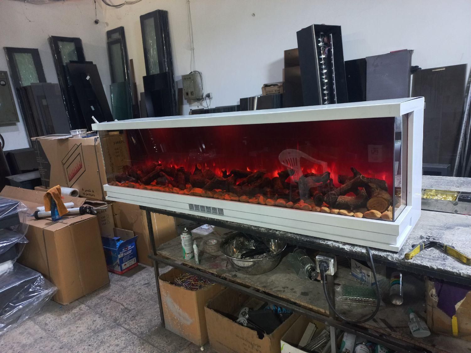 شومینه مدرن برقی دکوراتیو|بخاری، هیتر، شومینه|شهریار, شهریار|دیوار