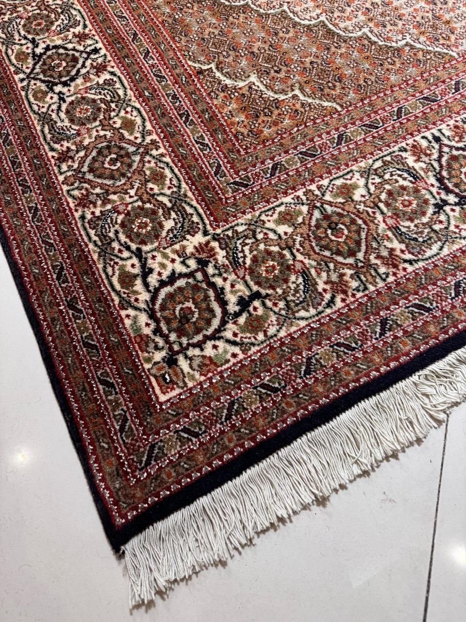 ۶متری تک نقشه ماهی تبریز ۴۰رج سرمه ای (مشکی)|فرش|تهران, جهاد|دیوار