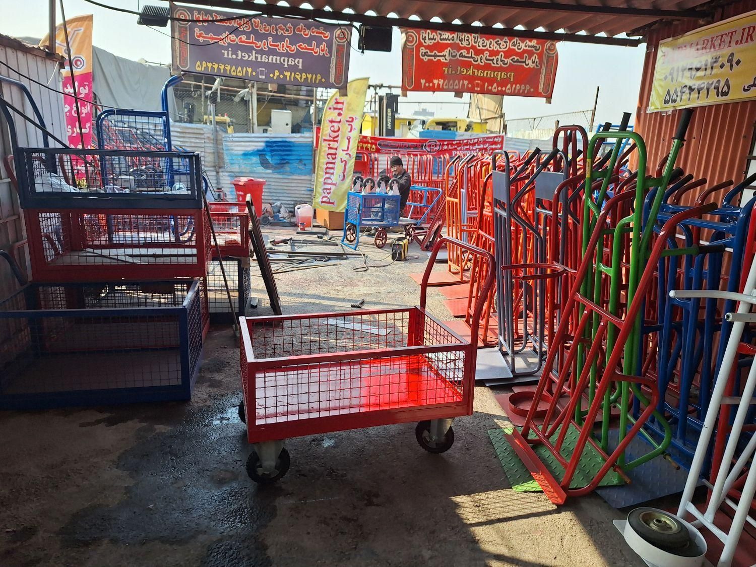 گاری محافظ دار چرخ دستی باربر چهار حفاظ (برند پاپ)|ابزارآلات|تهران, بازار|دیوار