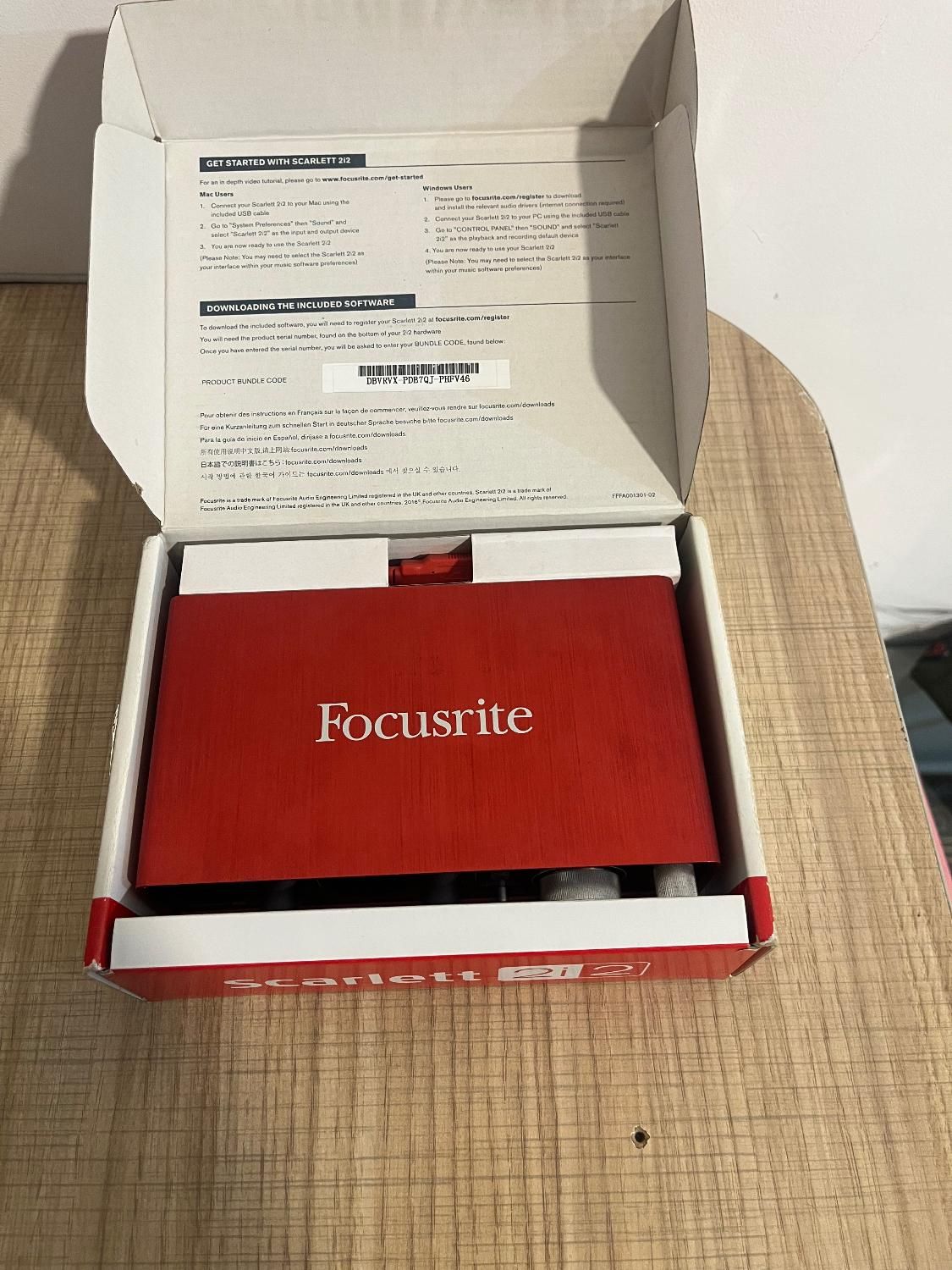 کارت صدا focusrite 2i2 (2nd gen)|آلات موسیقی|بوکان, |دیوار