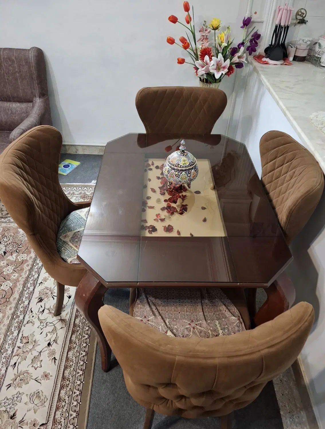 میز نهار خوری ۴ نفره|میز و صندلی غذاخوری|مشهد, یوسفیه (شهرک غرب)|دیوار
