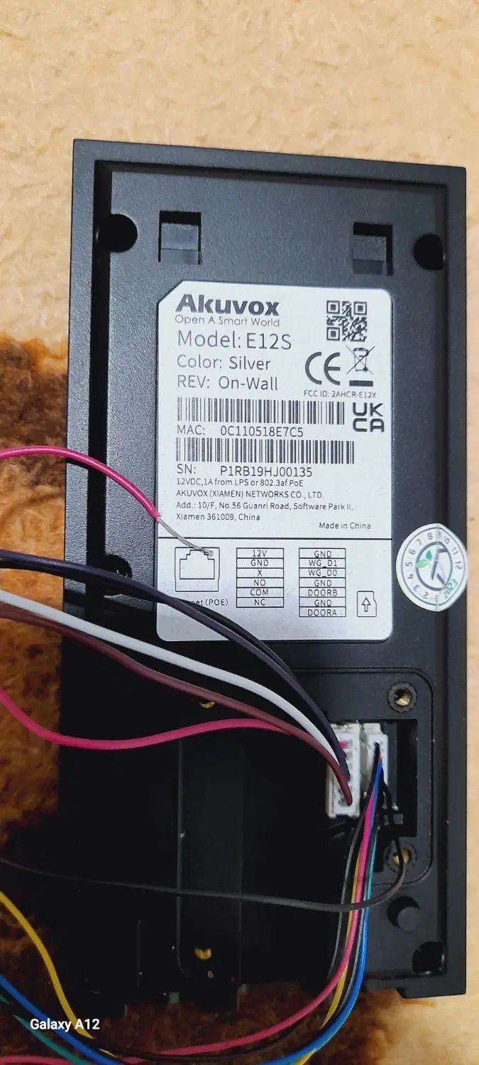 پنل ایفون تصویری هوشمندAKuvox  مدلE12s|دوربین مداربسته|کرج, پیشاهنگی|دیوار