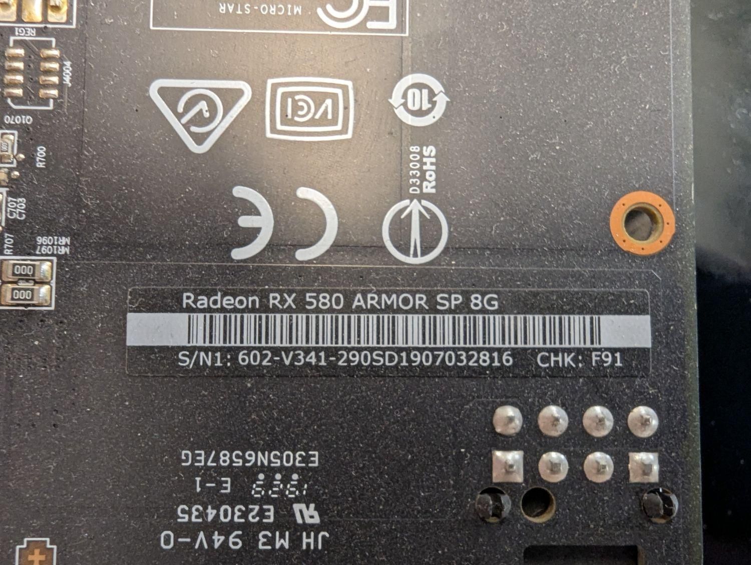 MSI Radeon RX 580 8GB|قطعات و لوازم جانبی رایانه|تهران, شمس‌آباد|دیوار
