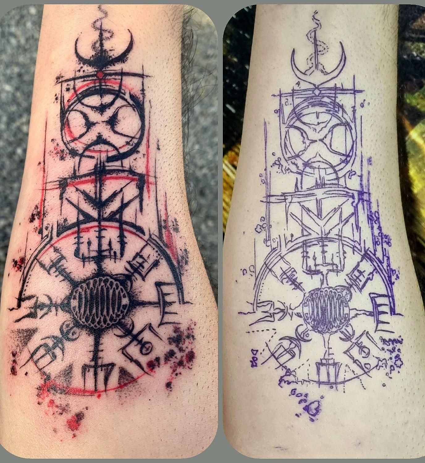 خدمات حرفه ای تاتو بدن انواع سبک ها|خدمات آرایشگری و زیبایی|بابل, |دیوار