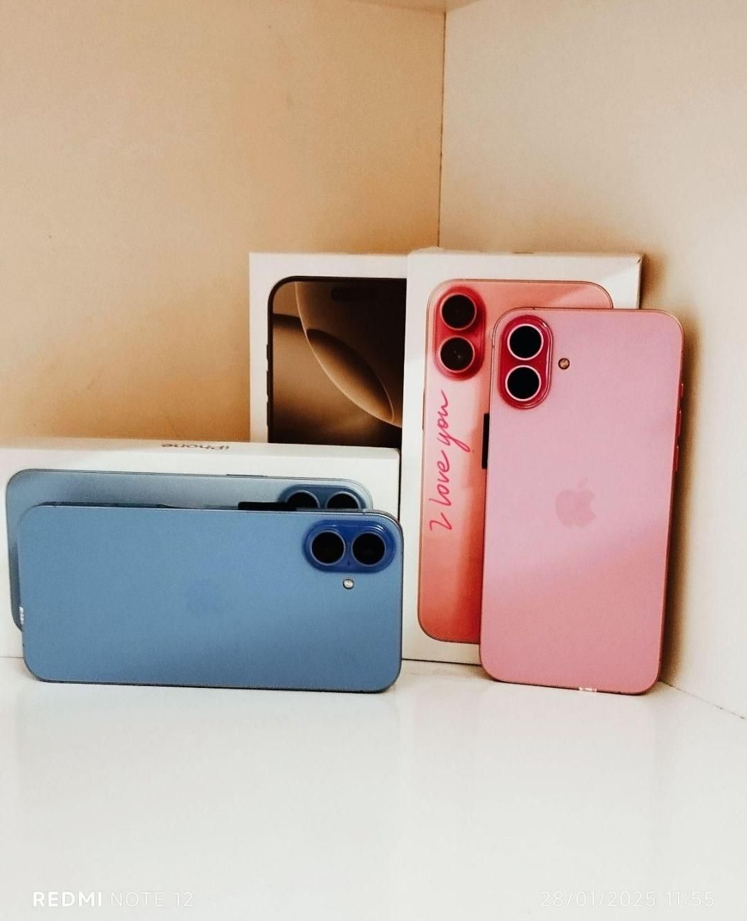 آیفون ۱۶ پلاس رنگ صورتی خاص (غیر اصل ، در حد آک )|موبایل|قم, نیروگاه|دیوار