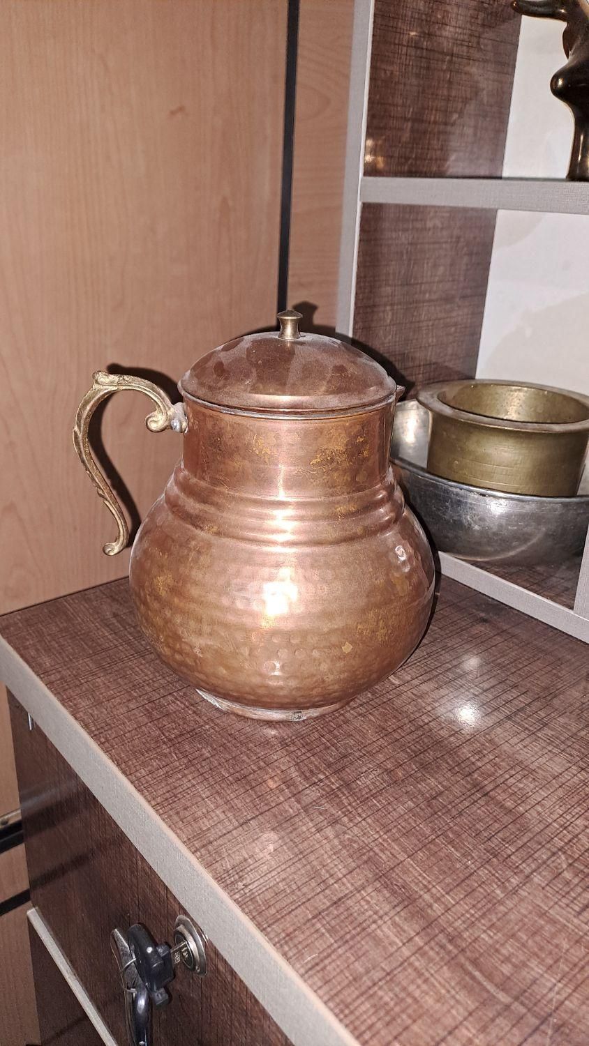 سینی پارچ کاسه مسی هاون برنجی|کلکسیون اشیاء عتیقه|قزوین, |دیوار