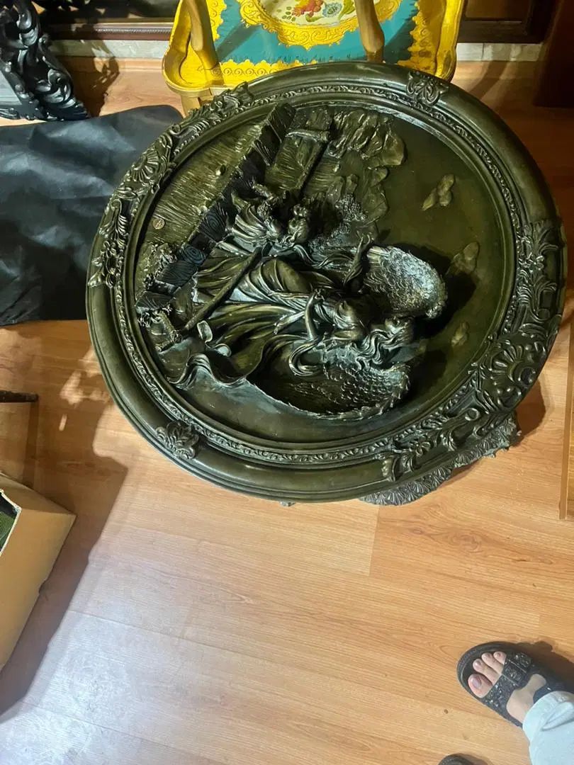 برنز کنار سالنی اصل مارک دار با ۵ تندیس|مجسمه، تندیس، ماکت|تهران, اختیاریه|دیوار
