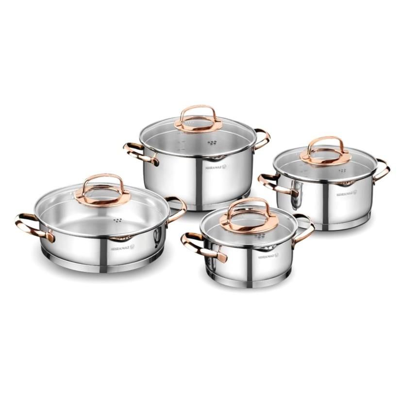 سرویس قابلمه مارک کرکماز اصل تمام استیل چک بده ببر|ظروف پخت‌وپز|یزد, |دیوار