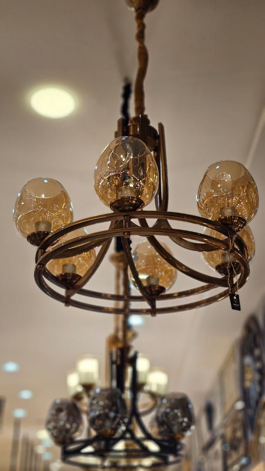 لوستر 6 شعله دورینگ انتیک برند شرکتی|لوستر و چراغ آویز|مشهد, توس (بلوار توس)|دیوار