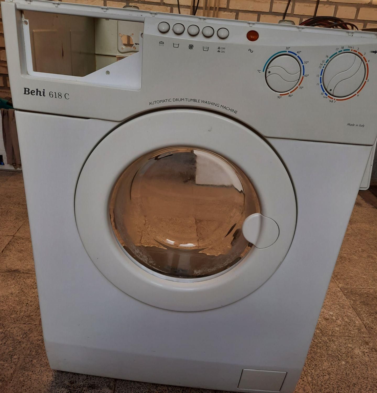 بدنه کامل لباسشویی بهی با تایمر بدون دیگ وموتور|ماشین لباسشویی و خشک‌کن لباس|آران و بیدگل, |دیوار