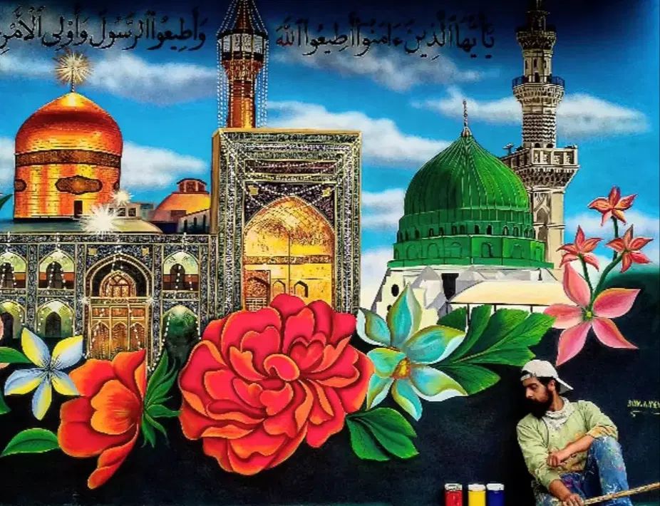 نقاشی هنری و پتینه (آموزش طراحی از پایه برای شما)|خدمات پیشه و مهارت|مشهد, الهیه|دیوار