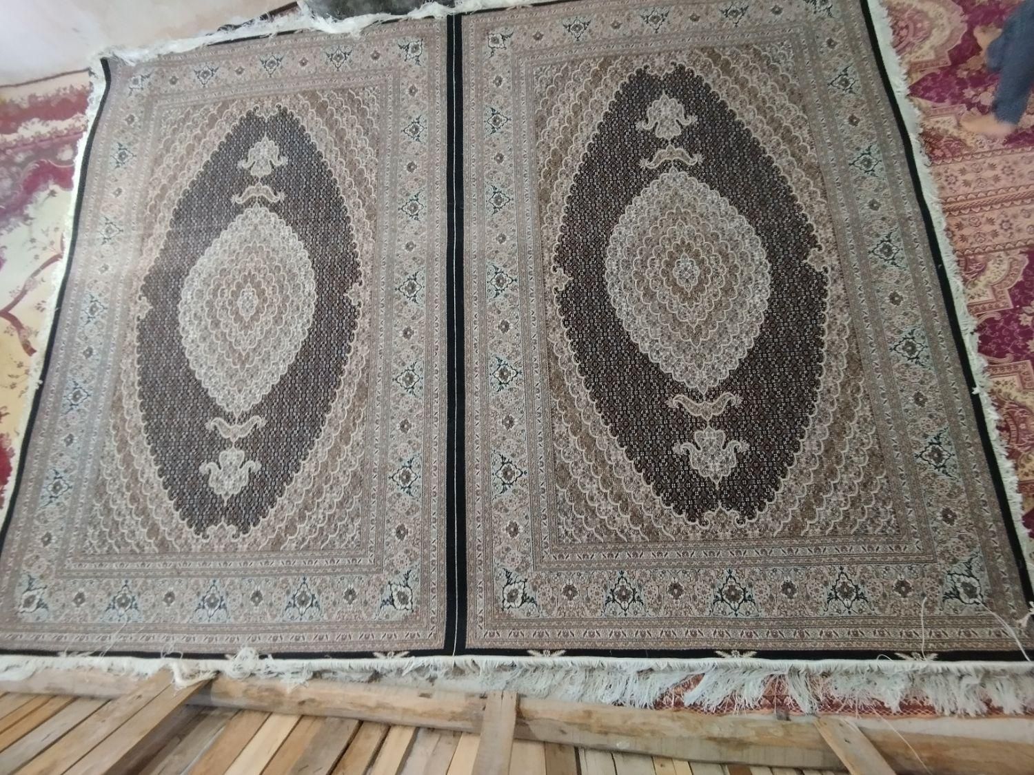 فرش دستباف سرمه ای  12متر 13مدی|فرش|خوی, |دیوار