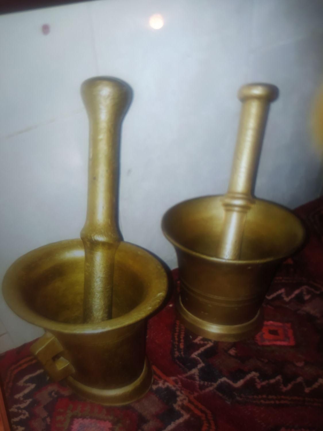 هاون روسی برنزی جوندار اصیل|کلکسیون اشیاء عتیقه|ارومیه, |دیوار
