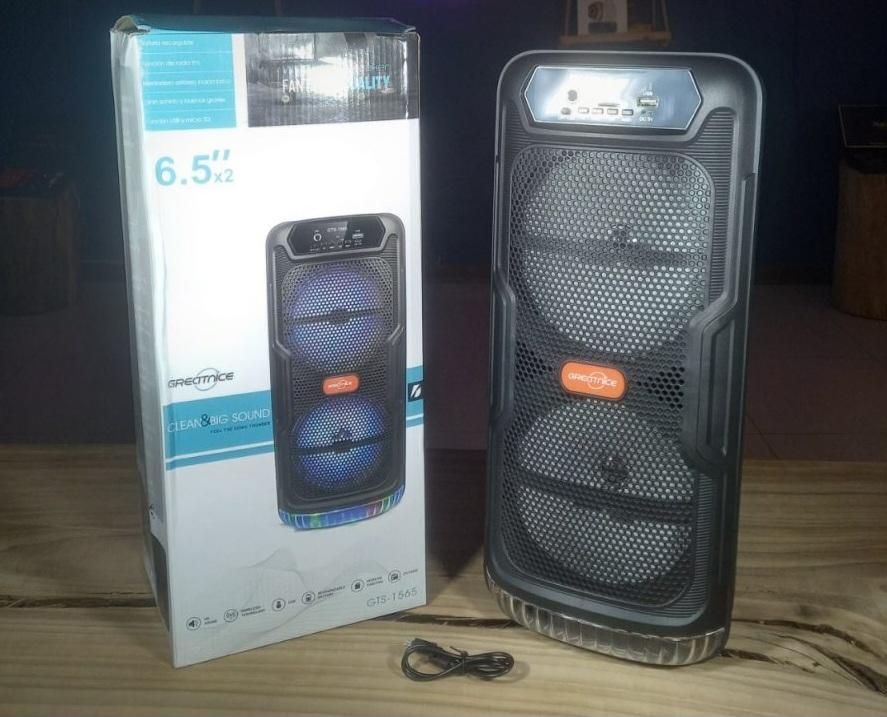 اسپیکر بلوتوثی 13 اینچ دو باند مدل Gts-1565|پخش‌کننده همراه|شیراز, تحویلی|دیوار