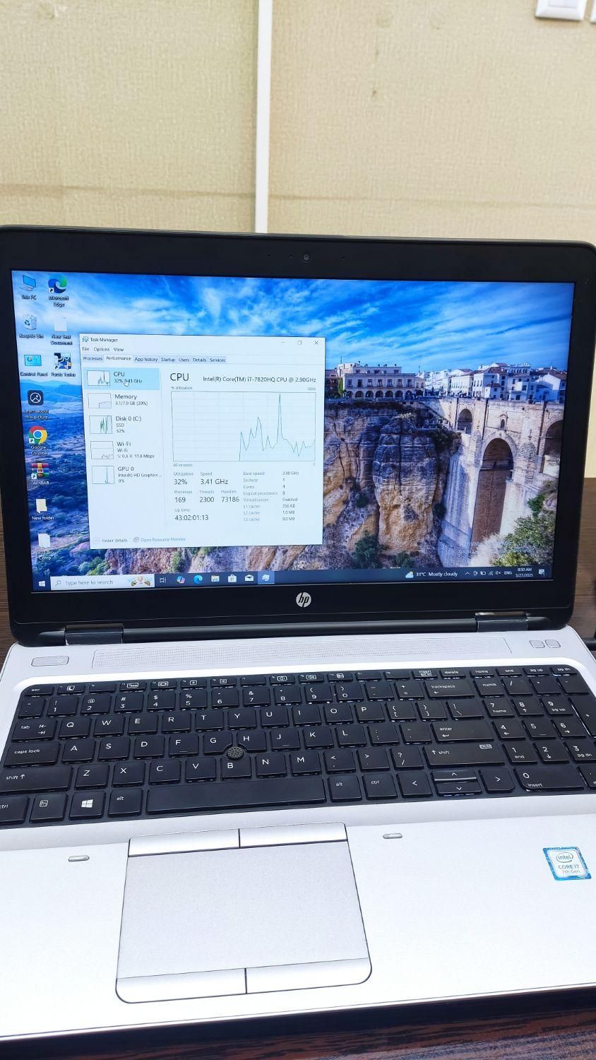 لپتاپ HP 650G3 i7 نسل ۷ HQ با گارانتی کتبی|رایانه همراه|قم, زنبیل آباد|دیوار
