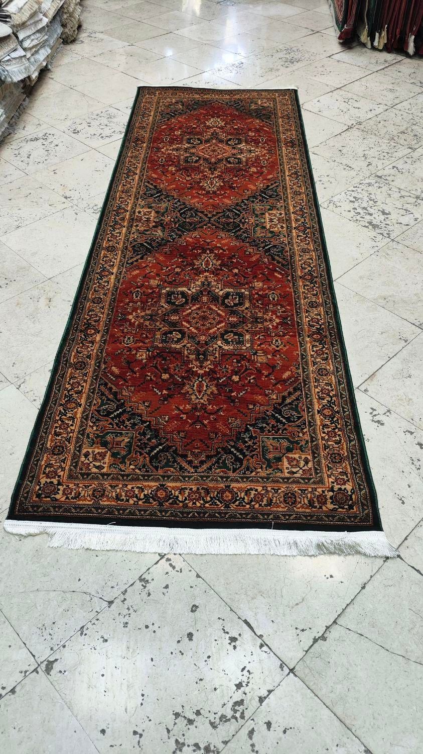 قالیچه سبز ۱ در ۲ و ۱ در ۳ و ۱ در ۴ طرح بختیاری|فرش|مشهد, امیر المومنین|دیوار