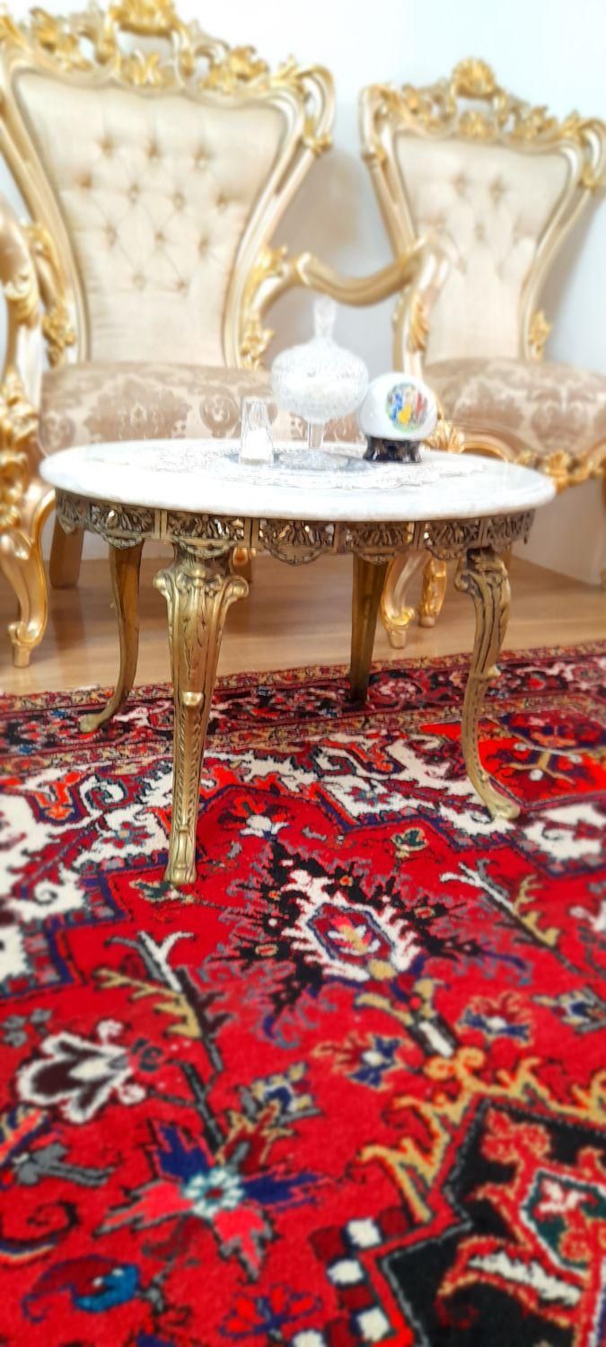 میز عسلی برنزی رویه سنگ|مبلمان خانگی و میز عسلی|تبریز, |دیوار