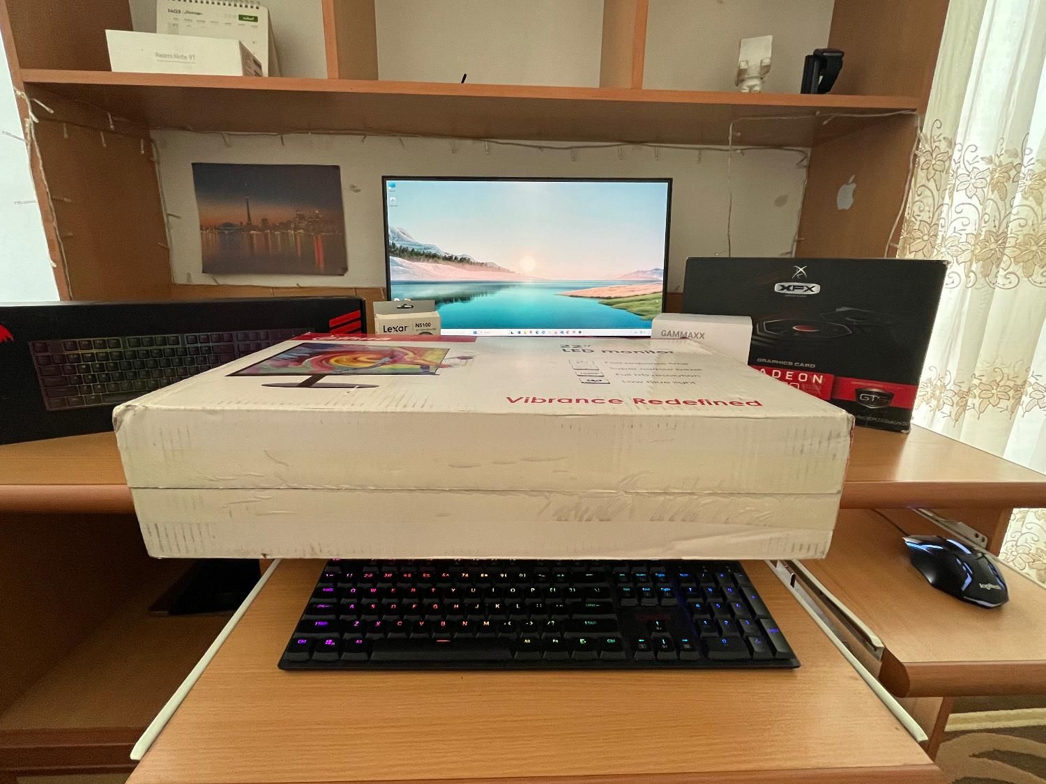 کیس کامپیوتر گیمینگ +مانیتور بدون حاشیه +Rx580 8ig|رایانه رومیزی|تهران, سعادت‌آباد|دیوار