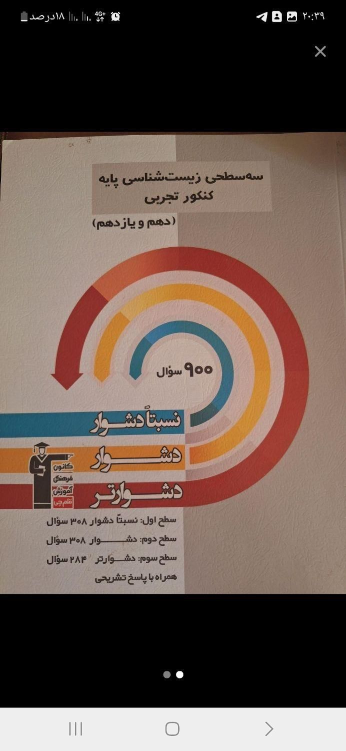 سه سطحی زیست|کتاب و مجله آموزشی|تهران, آبشار تهران|دیوار