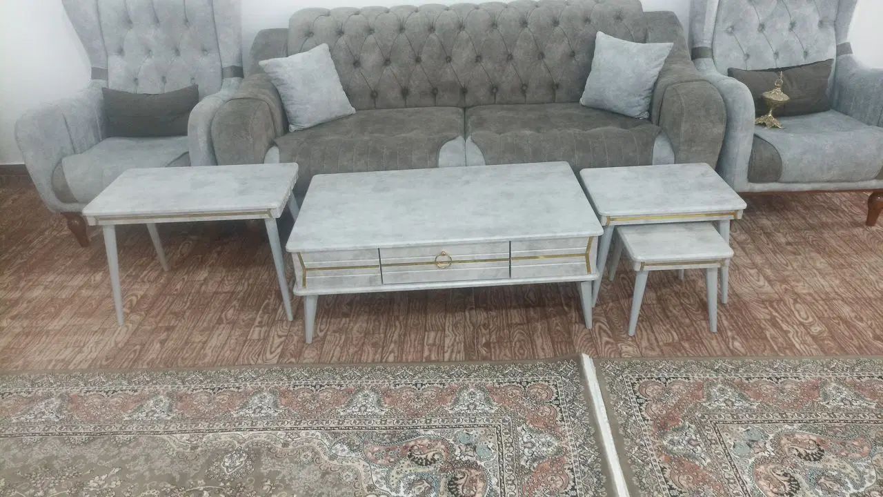 عسلی مبل یک میز بزرگ و سه تا عسلی در سایز بندی|مبلمان خانگی و میز عسلی|کرج, اخترآباد|دیوار