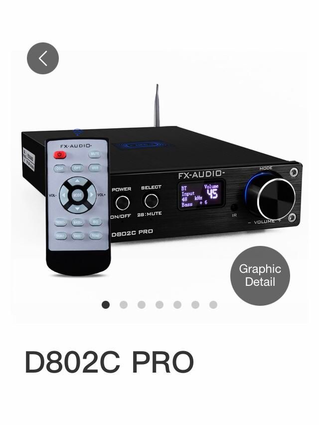 آمپلی فایر بلوتوث دار  Fx audio d802c pro|سیستم صوتی خانگی|تهران, مرزداران|دیوار