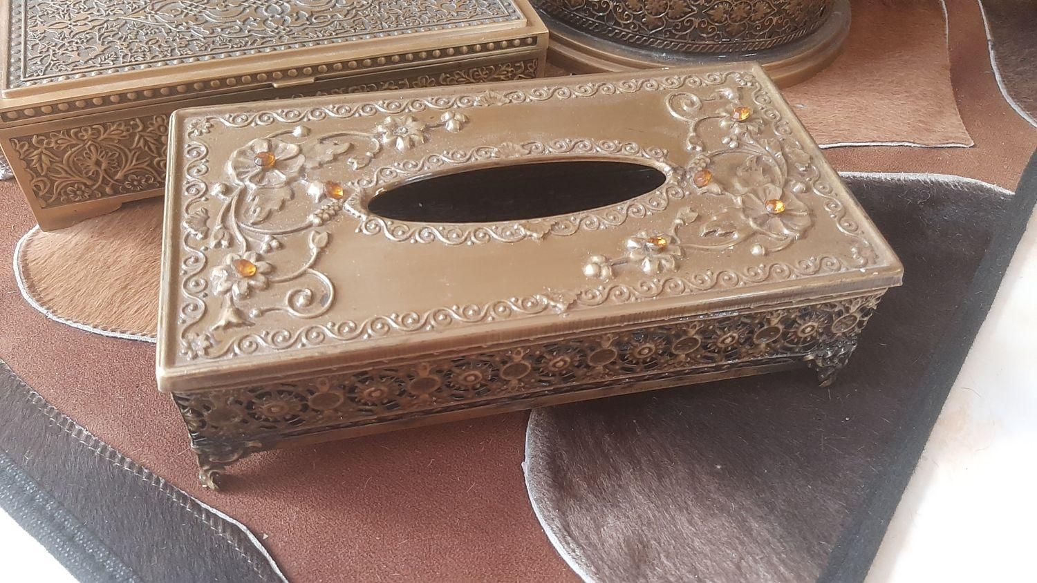 سطل اشغال وجا دستمال کاغذی وجاکارد و چنگال|صنایع دستی و سایر لوازم تزئینی|مرند, |دیوار