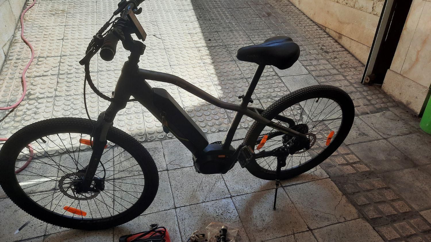 دوچرخه برقی مدیوم سایز۲۷.۵ موتور وسط بافنگ m400|دوچرخه، اسکیت، اسکوتر|تهران, جنت‌آباد مرکزی|دیوار
