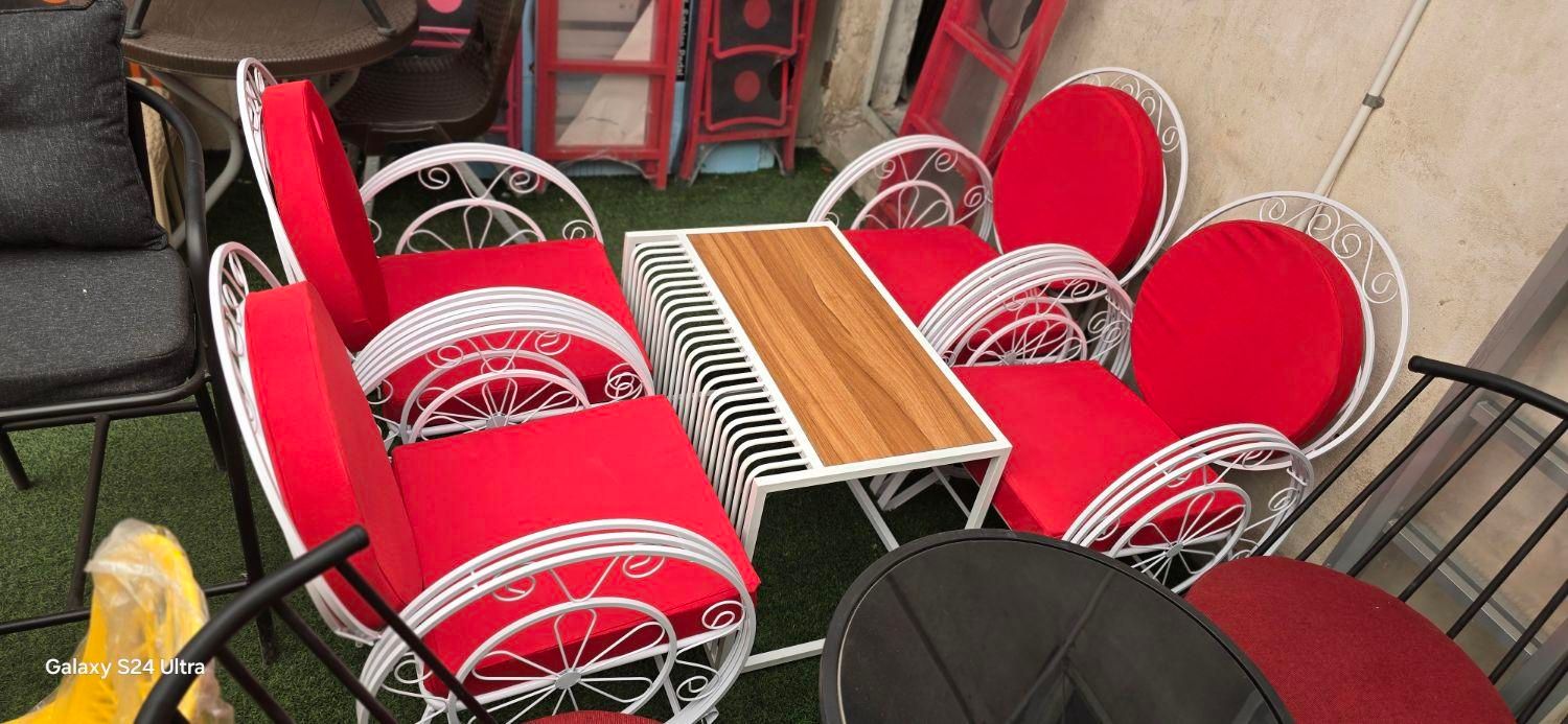 میز و صندلی باغی ویلایی فلزی و پلاستیکی لیلا شمالی|میز و صندلی غذاخوری|مشهد, عبادی|دیوار