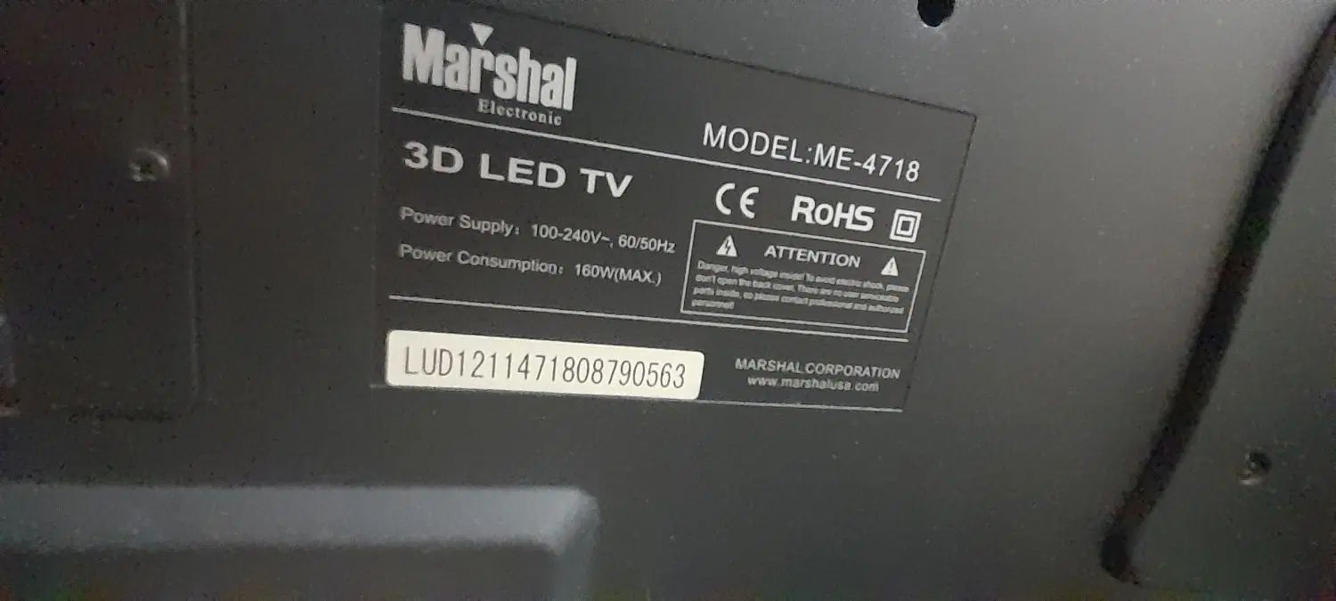 تلویزیون LED 49 اینچ 3بعدی مارشال|تلویزیون و پروژکتور|تهران, مشیریه|دیوار