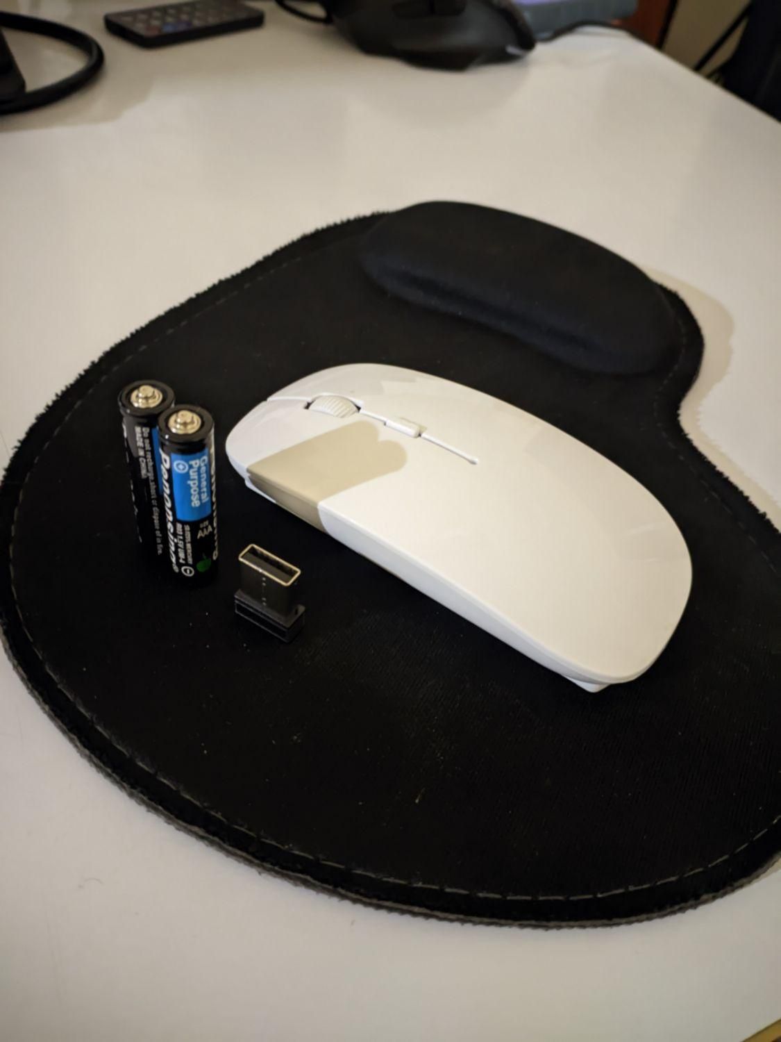 موس وایرلس نو +موس پد همراه دانگلUSB|قطعات و لوازم جانبی رایانه|لردگان, |دیوار