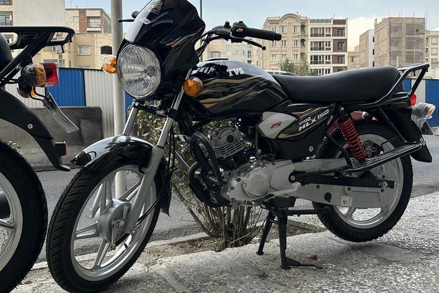 موتور طرح باکسر TVS HLX 150 صفر کیلومتر با GPS|موتورسیکلت|قم, باسکول|دیوار