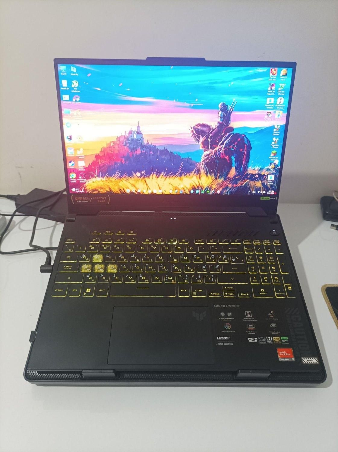 لپتاپ گیمینگ ایسوس Asus tuf a15 4070 ryzen9 2k165|رایانه همراه|ری, دولت‌آباد|دیوار