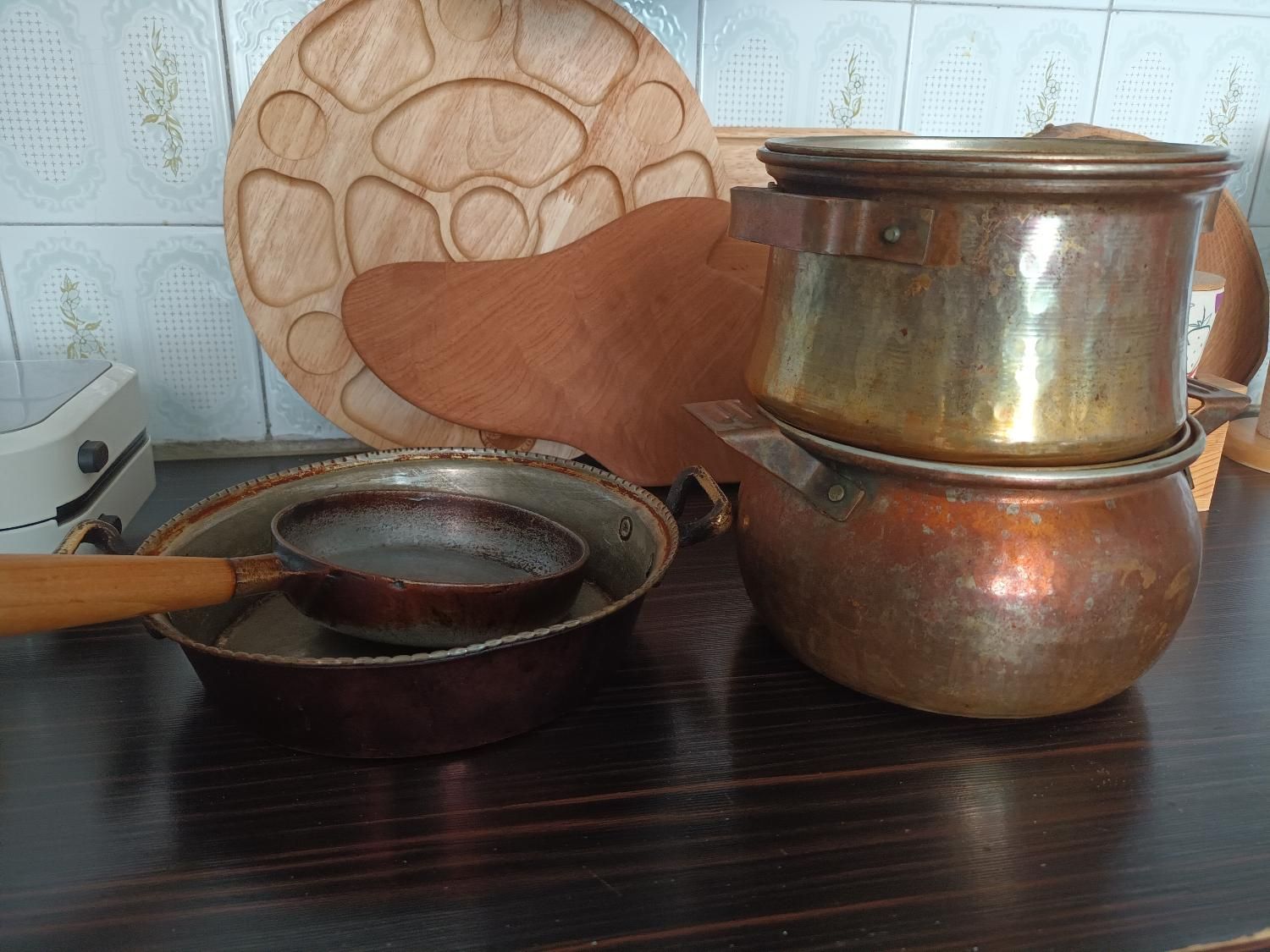 ظرف مسی زنجان|ظروف پخت‌وپز|تهران, ستارخان|دیوار