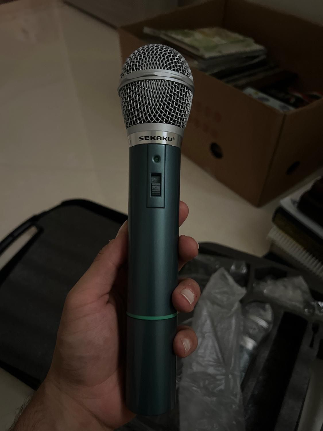 میکروفون بی سیم دوقلو برند Sekaku|صوتی و تصویری|قم, شهرک قدس|دیوار