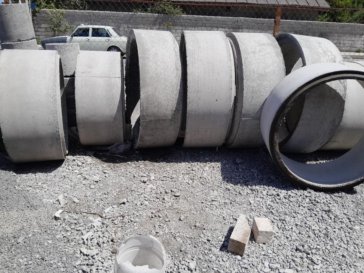 لوله بتنی میلگرد دار|مصالح و تجهیزات ساختمان|نوشهر, |دیوار