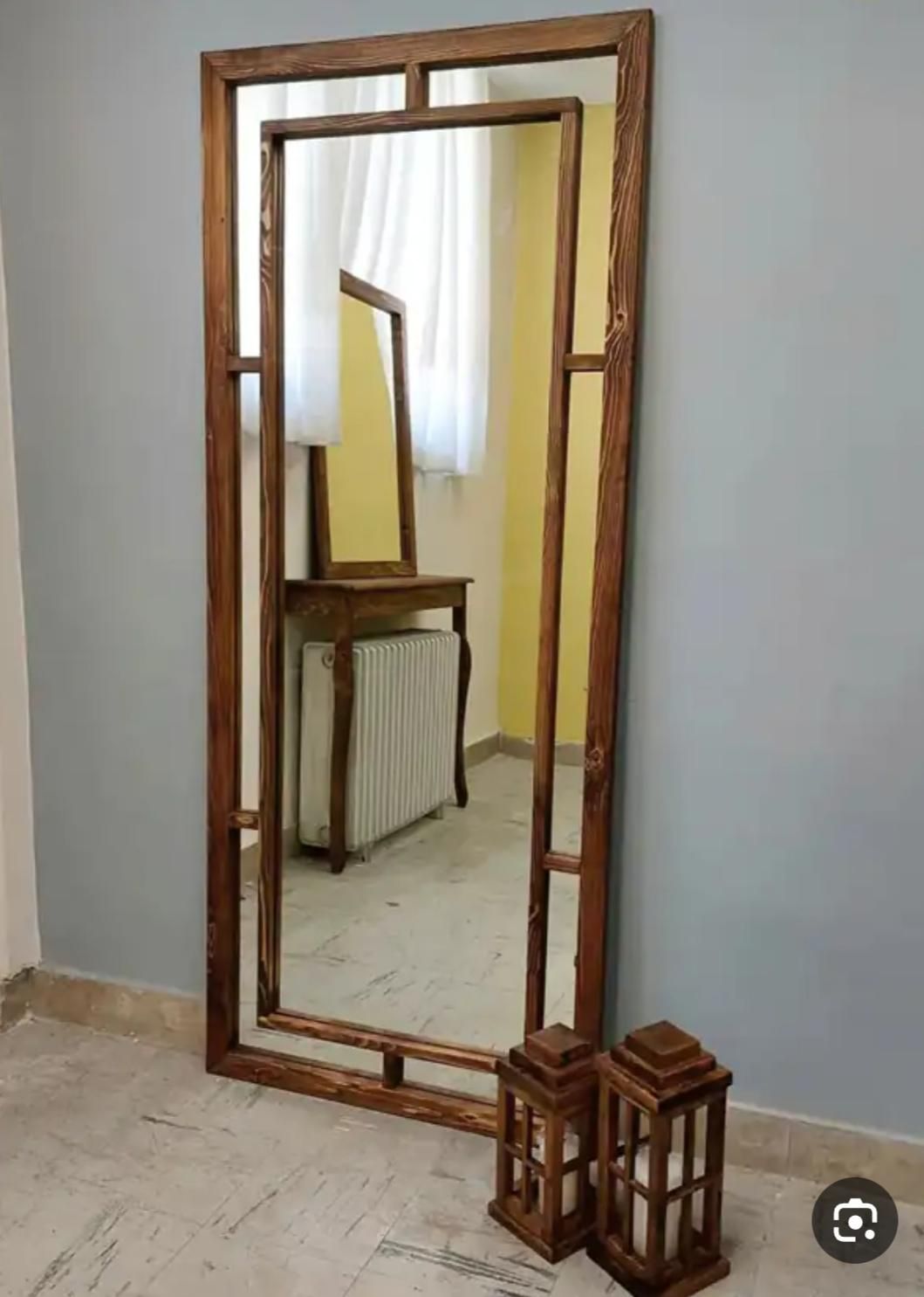 آینه قدی ورگال چوبی|صنایع دستی و سایر لوازم تزئینی|تربتحیدریه, طالقانی|دیوار